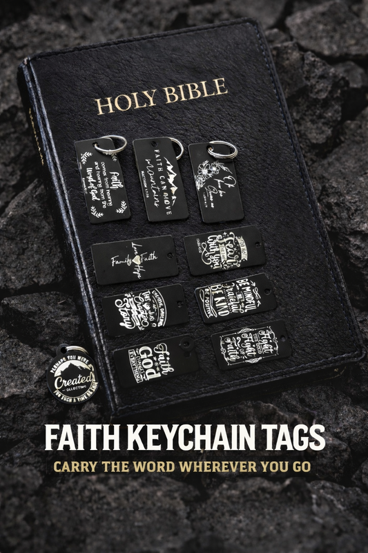 (Faith Inspired) Engraved Metal Scripture Keychains