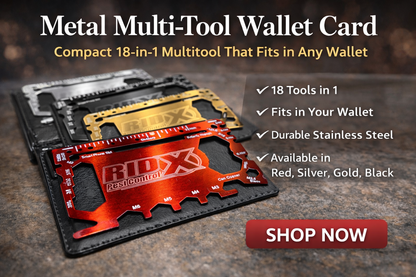 Custom Engraved Wallet Multitool Card | Personalized Stainless Steel Tool