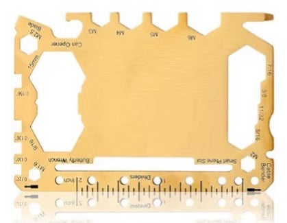 Custom Engraved Wallet Multitool Card | Personalized Stainless Steel Tool