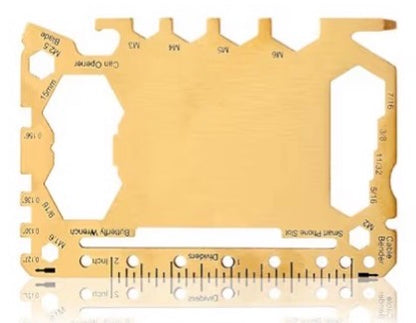 Custom Engraved Wallet Multitool Card | Personalized Stainless Steel Tool