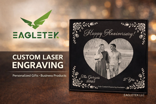 Custom Photo Engraved Metal Plaque (3.93" x 3.93")