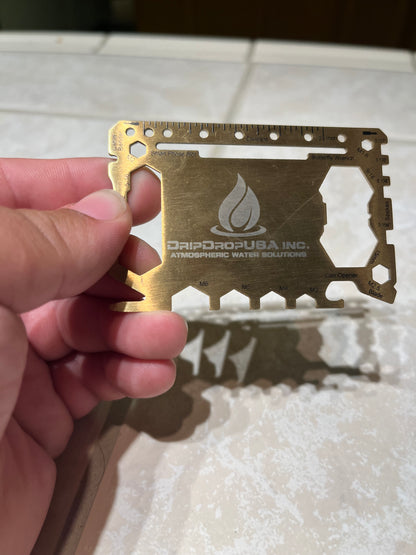 Custom Engraved Wallet Multitool Card | Personalized Stainless Steel Tool