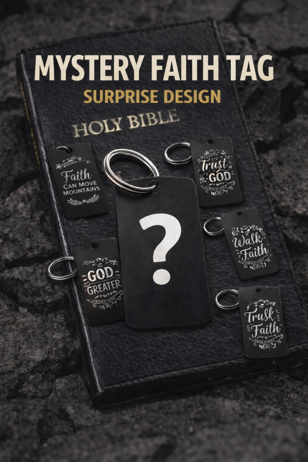 (Faith Inspired) Engraved Metal Scripture Keychains