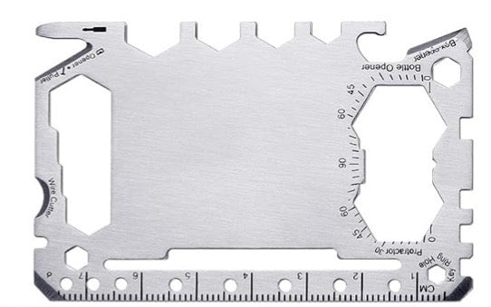 Custom Engraved Wallet Multitool Card | Personalized Stainless Steel Tool