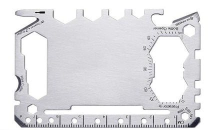 Custom Engraved Wallet Multitool Card | Personalized Stainless Steel Tool