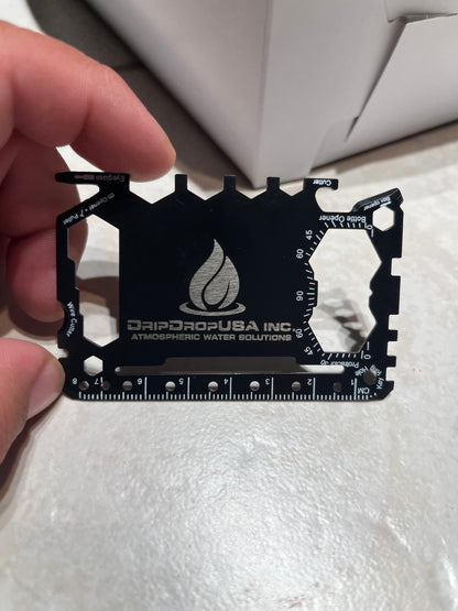 Custom Engraved Wallet Multitool Card | Personalized Stainless Steel Tool