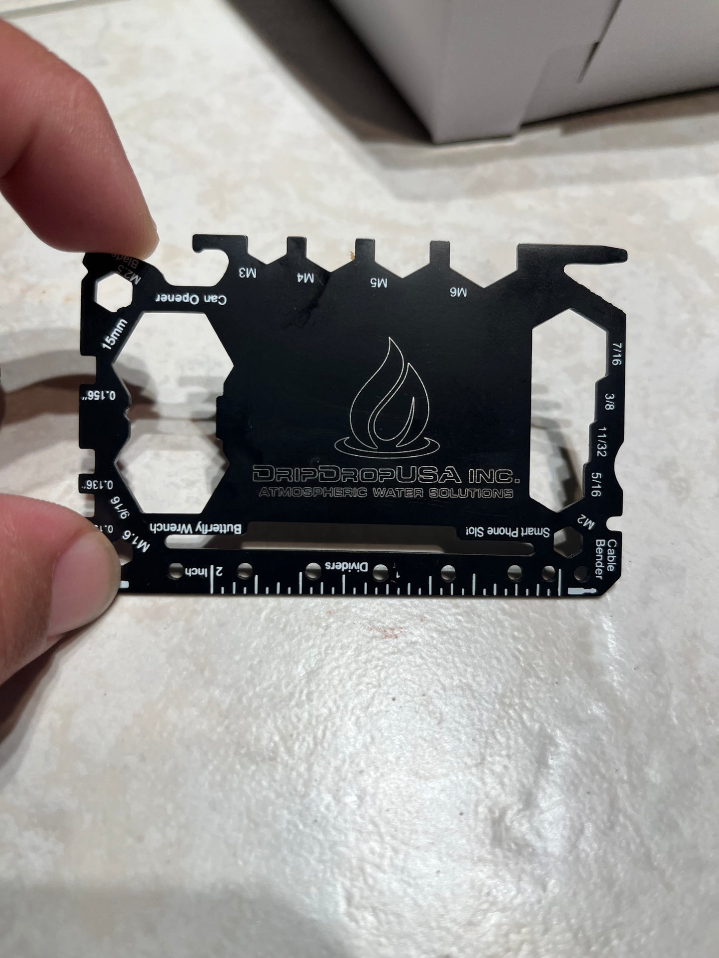 Custom Engraved Wallet Multitool Card | Personalized Stainless Steel Tool