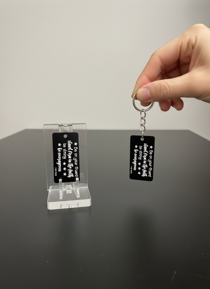 (Faith Inspired) Engraved Metal Scripture Keychains
