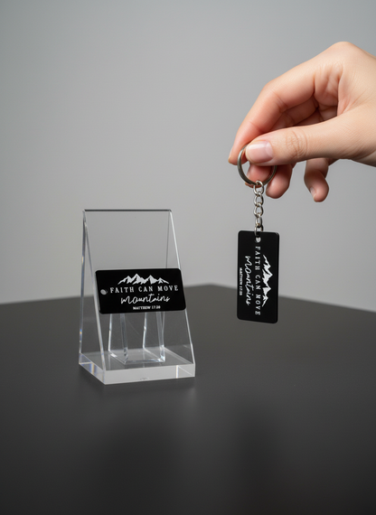 (Faith Inspired) Engraved Metal Scripture Keychains