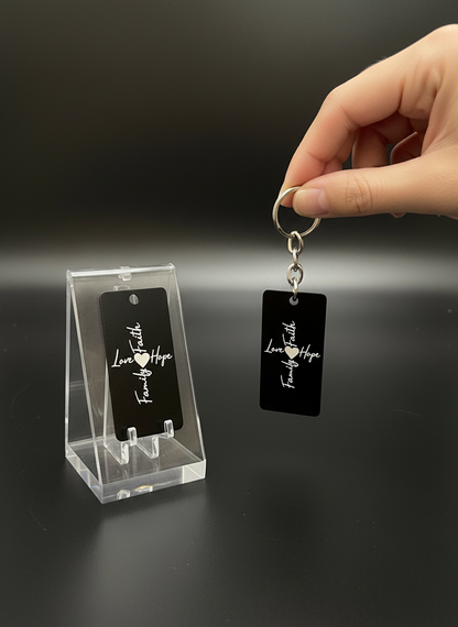 (Faith Inspired) Engraved Metal Scripture Keychains