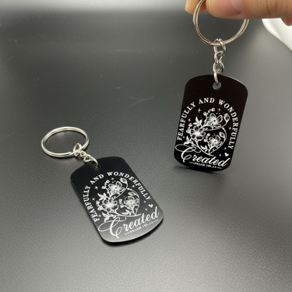 (Faith Inspired) Engraved Metal Scripture Keychains